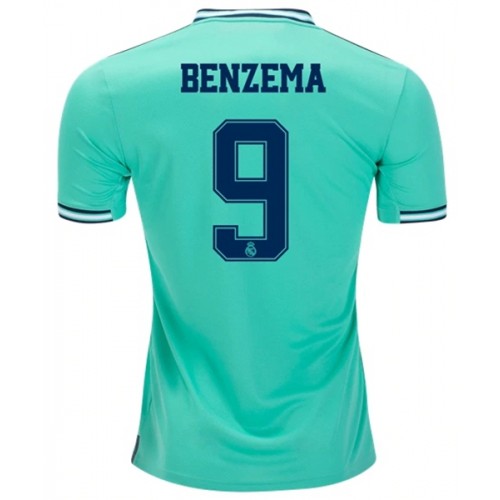 Camisolas de futebol Real Madrid BENZEMA 9 Equipamento 3ª 2019/20 Manga Curta Camisolas de futebol Real Madrid BENZEMA 9 Equipamento 3ª 2019/20 Manga Curta